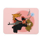 Hermelien en Crookshanks Wingardium Leviosa Magneet (Horizontaal)