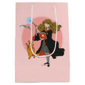 Hermelien en Crookshanks Wingardium Leviosa Medium Cadeauzakje (Achterkant)