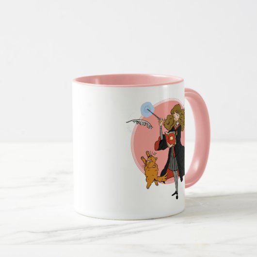 Hermelien en Crookshanks Wingardium Leviosa Mok (Voorkant rechts)