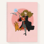 Hermelien en Crookshanks Wingardium Leviosa Notitieboek (Voorkant)