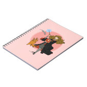 Hermelien en Crookshanks Wingardium Leviosa Notitieboek (Linkerzijde)