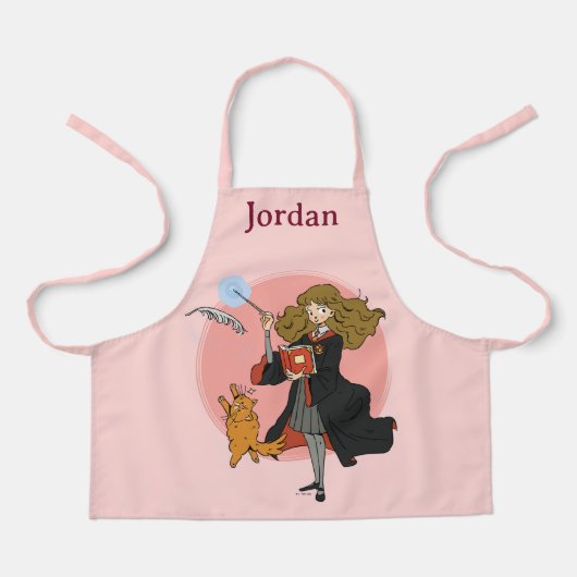 Hermelien en Crookshanks Wingardium Leviosa Schort (Voorkant)