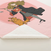 Hermelien en Crookshanks Wingardium Leviosa Sherpa Deken (3/4)