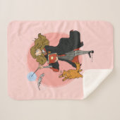 Hermelien en Crookshanks Wingardium Leviosa Sherpa Deken (Voorkant (horizontaal))