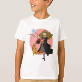 Hermelien en Crookshanks Wingardium Leviosa T-shirt (Voorkant)