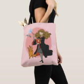 Hermelien en Crookshanks Wingardium Leviosa Tote Bag (Dichtbij)