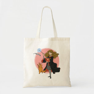 Hermelien en Crookshanks Wingardium Leviosa Tote Bag