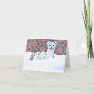 Hermelijn In Sneeuw Kaart