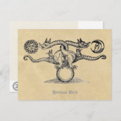 Hermes Bird Alchemy Briefkaart (Voorkant / Achterkant)