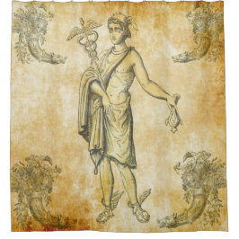 Hermes boodschapper van de goden douchegordijn