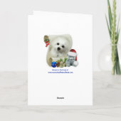 Hermes de Maltese kerstkaart Feestdagen Kaart (Achterkant)