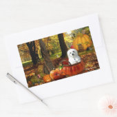 Hermes de Maltese Rechthoekige Sticker (Envelop)