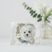 Hermes de Maltese Valentijn Kaart (Staand voorkant)