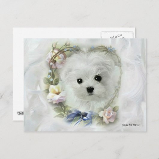 Hermes de Maltese Valentijn Kaart (Voorkant / Achterkant)