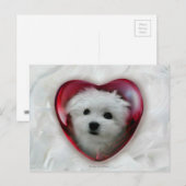 Hermes de Maltese Valentijn Kaart (Voorkant / Achterkant)