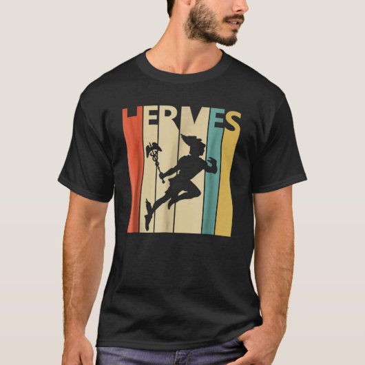 Hermes God  Retro stijl Gift Mannen, Vrouwen T-shirt (Voorkant)