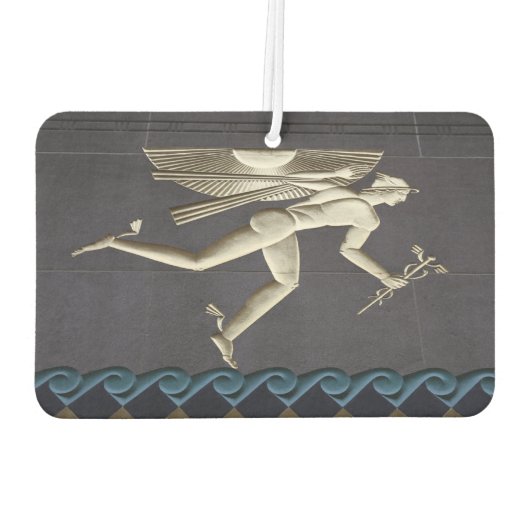 Hermes - Herald van de Griekse goden in NYC Luchtverfrisser (Achterkant)