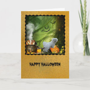 Hermes het Maltese Wenskaart Halloween Kaart