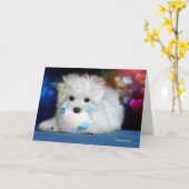 Hermes het Maltese Wenskaart van de Verjaardag Kaart (Gele Bloem)