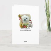 Hermes het Maltese Wenskaart van Kerstmis Feestdagen Kaart (Achterkant)