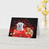 Hermes het Maltese Wenskaart van Valentijn Kaart (Gele Bloem)