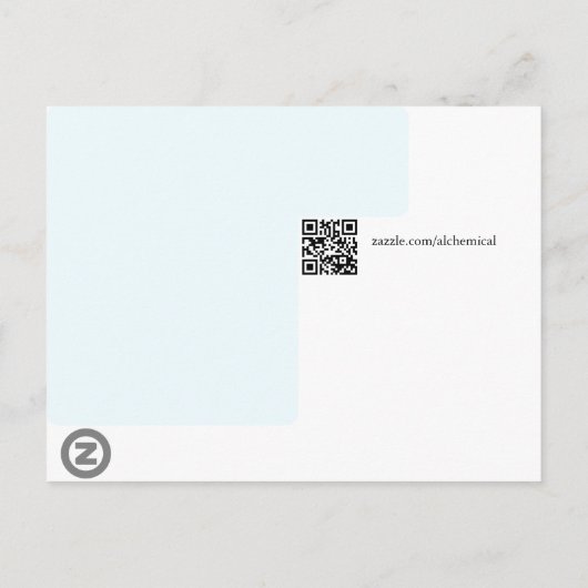 Hermes Mercury Medieval Alchemist Briefkaart (Achterkant)