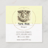 Hermes  minimaal monogram artful beige vierkante visitekaartje (Achterkant)