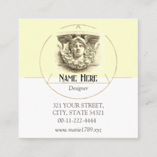 Hermes  minimaal monogram artful beige vierkante visitekaartje