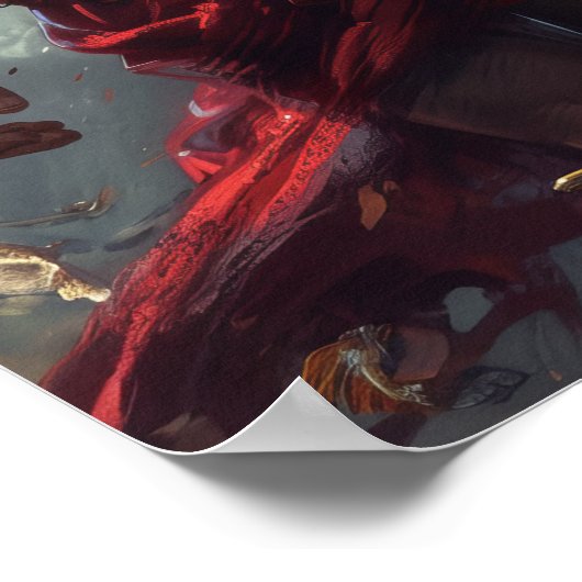 Hermes Mythologie Poster met onverschrokken expres (Hoek)