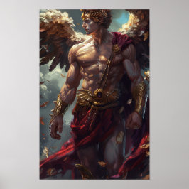 Hermes Mythologie Poster met onverschrokken expres