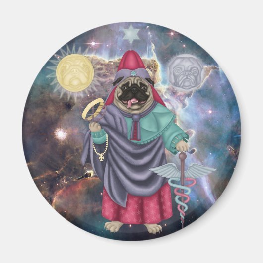 Hermes Pugsmegistus Magneet (Voorkant)