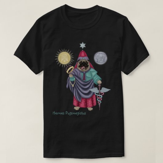Hermes Pugsmegistus T-shirt (Design voorkant)