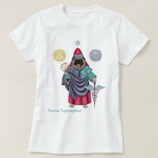 Hermes Pugsmegistus T-Shirt (Design voorkant)