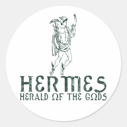 Hermes Ronde Sticker (Voorkant)