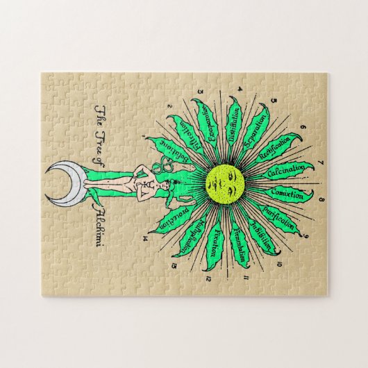 Hermes Tree of Alchemy Legpuzzel (Horizontaal)