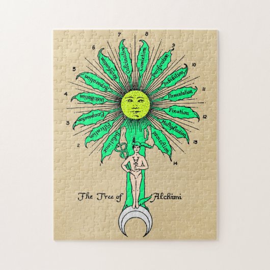 Hermes Tree of Alchemy Legpuzzel (Verticaal)
