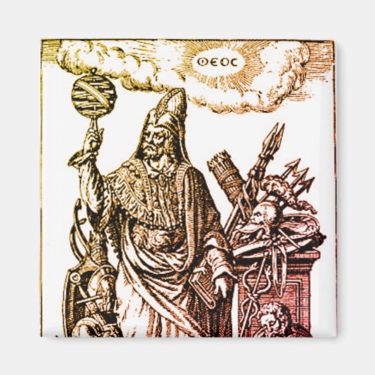 Hermes Trismegistus (Hermes the Thrice-Greatest) Magneet (Voorkant)