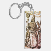 Hermes Trismegistus (Hermes the Thrice-Greatest) Sleutelhanger (Voorkant Links)