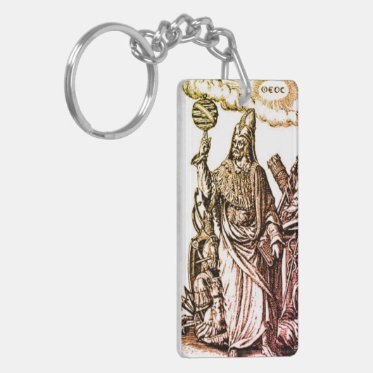 Hermes Trismegistus (Hermes the Thrice-Greatest) Sleutelhanger (Voorkant Links)