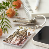 Hermes Trismegistus (Hermes the Thrice-Greatest) Sleutelhanger (Voorkant Rechts)