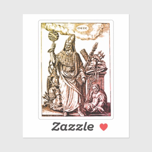 Hermes Trismegistus (Hermes the Thrice-Greatest) Sticker (Vel)