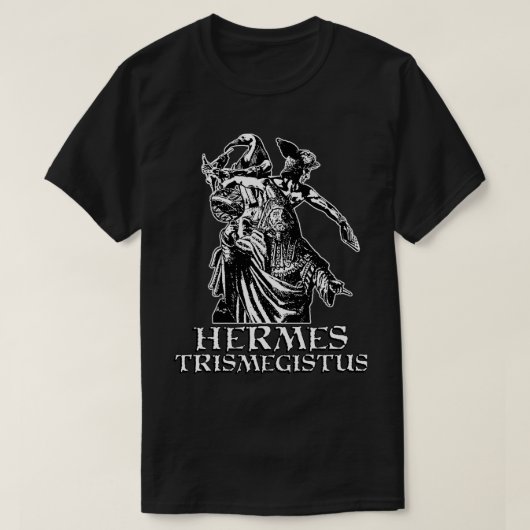 Hermes Trismegistus Thoth en Hermes Hermeticism D T-shirt (Design voorkant)