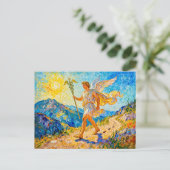 Hermes with Winged Staff and Sandals Walking a Sac Briefkaart (Staand voorkant)