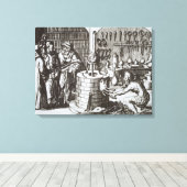 Hermetische filosofen en alchemicus uit 'Muse' Canvas Afdruk (Insitu (Houten vloer))