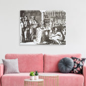 Hermetische filosofen en alchemicus uit 'Muse' Canvas Afdruk (Insitu (Woonkamer))