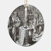 Hermetische filosofen en alchemicus uit 'Muse' Keramisch Ornament (Links)