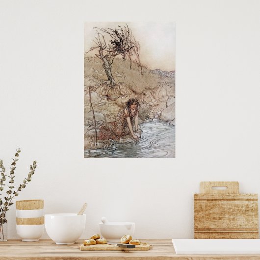 Hermia door Stream Poster (Keuken)