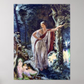 Hermia en de Fairies Victoriaans Fairy Art Print (Voorkant)