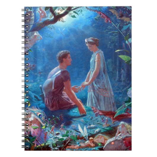 Hermia en Lysander A MidSummer Night's Dream Notitieboek (Voorkant)