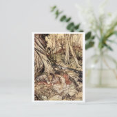 Hermia en Lysander Briefkaart (Staand voorkant)